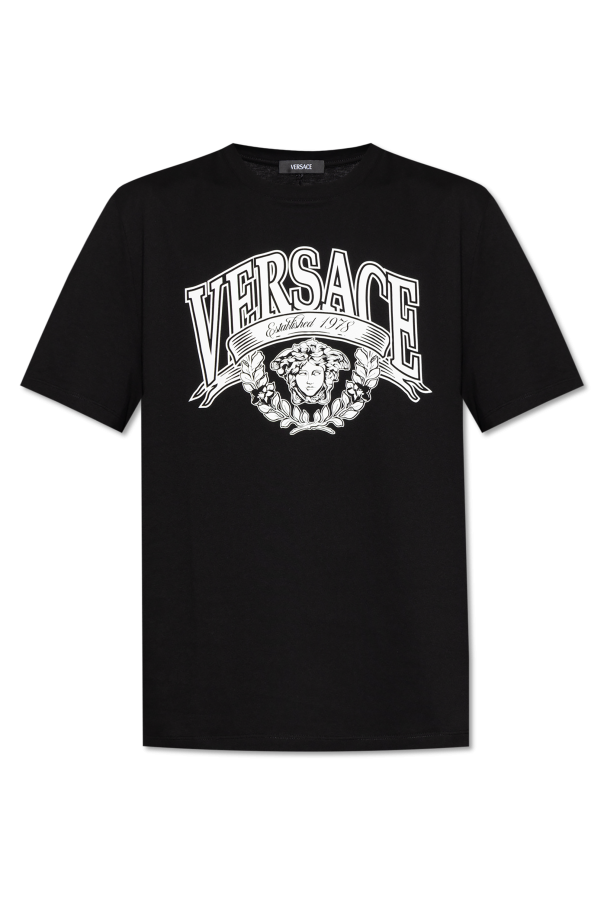 VERSACE シッフコト長袖 10208571A15286 1B000 VERSACE Men's Tops Size L Silk Shirt Silver Made in Italy